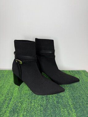 Cosy Island Black Chic Heeled Boots Woman’s Size 8 Waterproof